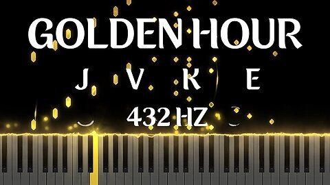 Golden Hour Piano by JVKE | but it is actually in the right key (432hz)