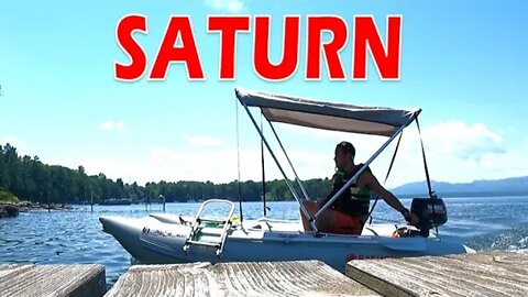 Inflatable Saturn Boat on the Water - MC365