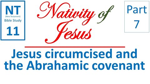 NT Bible Study 11: Jesus circumcised and the Abrahamic covenant (Nativity of Jesus part 7)