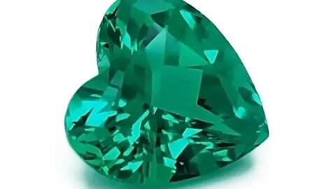 Chatham Heart Emeralds: Lab grown heart shaped emeralds