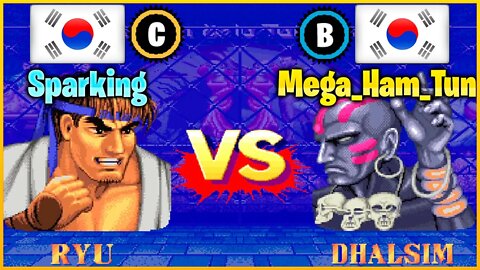 Street Fighter II': Champion Edition (Sparking Vs. Mega_Ham_Tun) [South Korea Vs. South Korea]