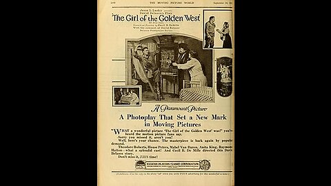 The Girl Of The Golden West (1915 Film) -- Directed By Cecil B. DeMille -- Full Movie