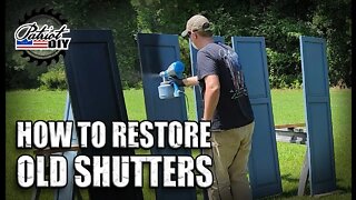 Restore and Repaint Old Vinyl Shutters!