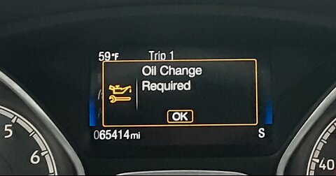 FORD "OIL CHANGE REQUIRED" INDICATOR RESET HOW TO