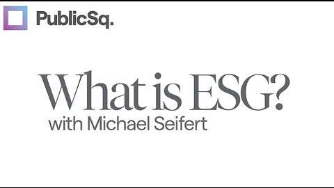 What is ESG?