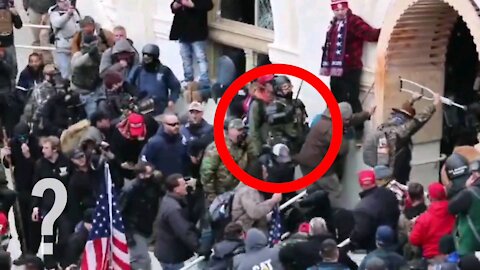 Would You Turn Up To A Rally In Full Body Armour? Antifa maybe? Save America Rally, DC 6th January