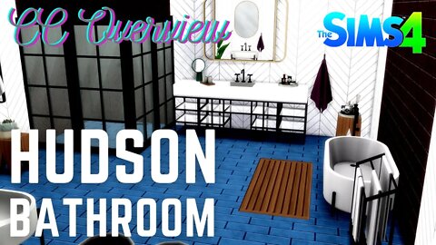 Sims 4 - Hudson Bathroom - CC Overview