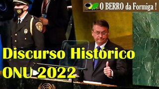 ÍNTEGRA DO DISCURSO CENSURADO DE BOLSONARO NA ONU-20/09/2022