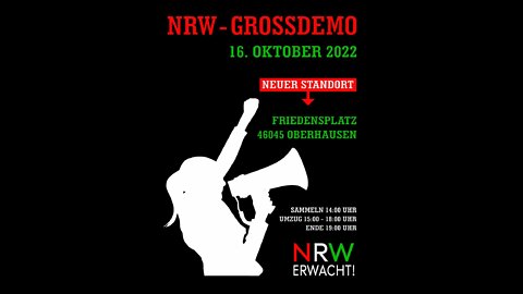 NRW ERWACHT Demo Oberhausen LIVE 16.10.2022