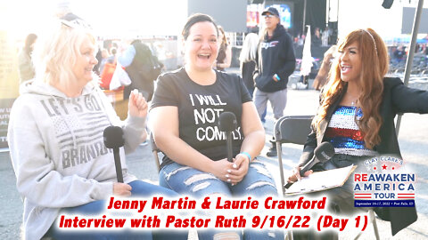 Jenny Martin & Laurie Crawford Interview at Reawaken America Tour 9-16-22 Day 1