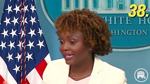 New Biden's CRACK House spokesperson.She Dont have anything. I rather the old lying Cunt