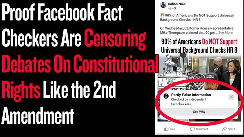 Proof Facebook Fact-Checkers Are Censoring Debates On Constitutional Rights Like the 2nd Amendment