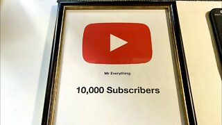 YouTube 10,000 Subscriber Play Button Unboxing