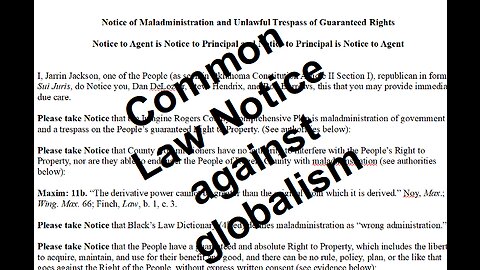 Common Law v. Globalism (A 'How to') - JTS06152023