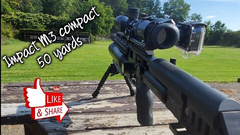 FX Impact M3 Compact 22 caliber at 50 yards - preping for squirrel hunting!
