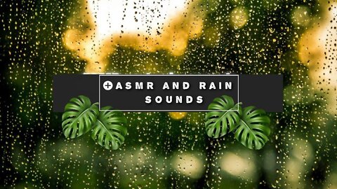 ASMR walk with rain sound - sounds to sleep and relax