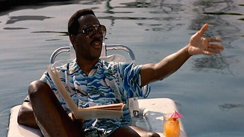 Beverly Hills Cop 2 "Get your mad ass in this pool with me" scene