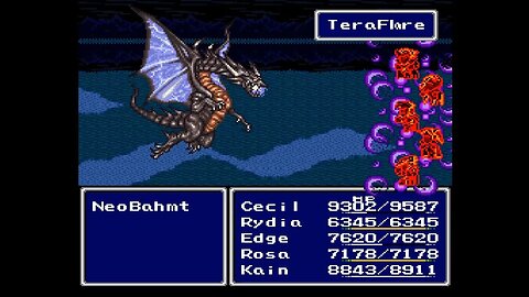 Final Fantasy 4 Ultima (SNES ROM Hack) - Part 41: Superboss Neo Bahamut (Invisible Maze)