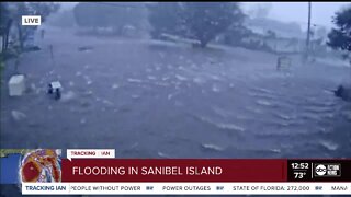 Hurricane Ian causes flooding on Sanibel Island.