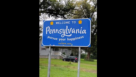 WalkinAndTalkinAcrossAmerica! Just Crossed From NY into Pennsylvania! 1st State Line Crossing!