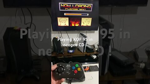 Jogando KOf 95 no NEO GEO CD !!!