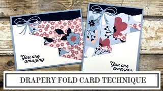 Drapery Fold Card Technique