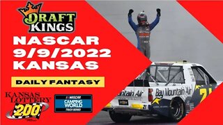 Dream's Top Picks for NASCAR DFS Main Slate 9/9/2022 Daily Fantasy Sports Strategy DK Camping World