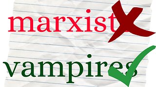 No More marxists, Just vampires!