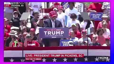 PRESIDENT TRUMP READS THE SNAKE POEM AT TRUMP RALLY IN PICKENS SOUTH CAROLINA - JULY 1, 2023