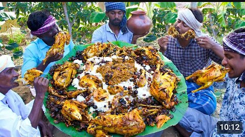 FULL_CHICKEN_EATING___Full_Country_Chicken_Cooking_and_Eating_in_Village___Healthy_Village_Food