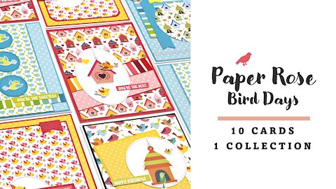 Paper Rose Studio | Bird Days | 10 cards 1 collection