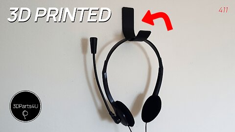 😀 Headphone Holder 3D Print - Headphone Holder Wall Mount - Headphone Hanger Wall - Headphone Holder