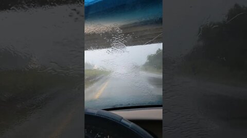 the rain is coming down - Very short video!