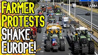 FARMER PROTESTS SHAKE EUROPE! - Germany & Slovenia Face Anti-WEF Tractor Protests!