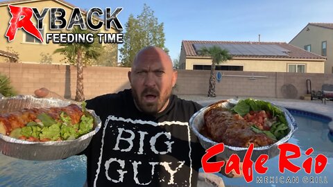 Cafe Rio Fire Grilled Steak Burritos Enchilada Style! Ryback Feeding Time