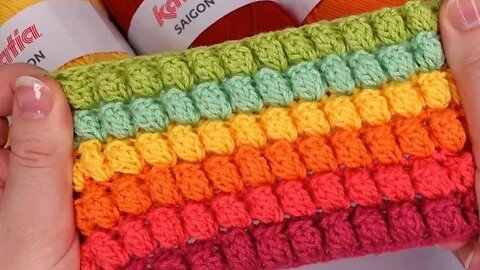 How to crochet popcorn stitch free written pattern in description