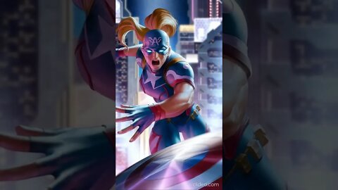 La Historia De Captain America 2099 | Version Femenina y Lider de los Vengadores 2099 #shorts #comic