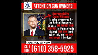 Craig Williams - The Deciding Vote on Gun Control in Pennsylvania?