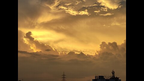 Golden sunset #clouds #sunsets