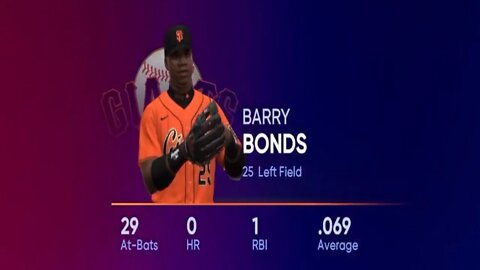MLB The Show 22 Barry Bonds Franchise Gameplay Day 8