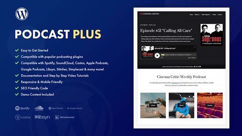 Podcast Plus WordPress Theme Tutorial - Easily Create a Podcast Website