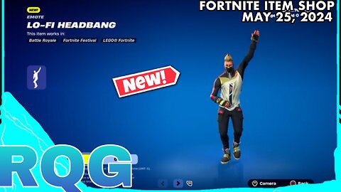 "NEW" LO-FI HEADBANG ICON EMOTE IS HERE! FORTNITE ITEM SHOP (May 25, 2024)