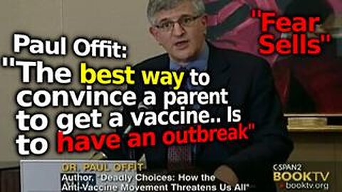 Paul Offit Advises "Have Outbreaks" If You Want To Convince Parent To Get Vaccines (w_ Dorit Reiss)