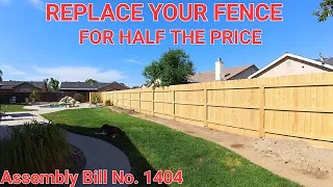 Replace your fence for half the price!