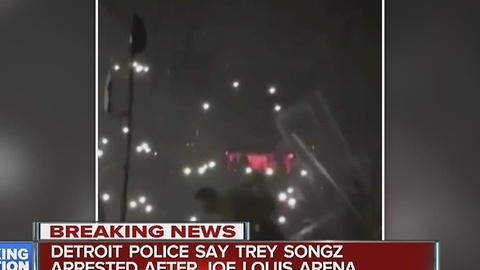 Detroit police say Trey Songz arrested at Joe Louis Arena