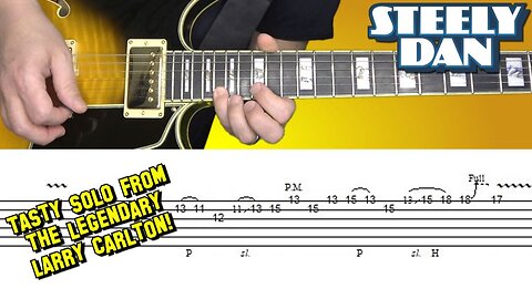 Steely Dan - Don't Take Me Alive - guitar solo lesson with backing track!
