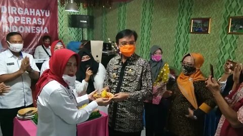 Peringatan Hari Koperasi ke-73 di Lampung, Dr Agus Nompitu ajak Semangat Berkoperasi