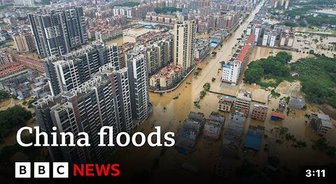China floods: Tens of thousands of people evacuated from Guangdong after heavy rain | BBC News