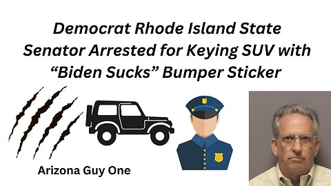 Rhode Island Democrat keys anti Biden Owners Vehicle