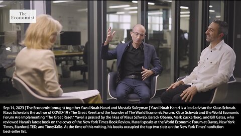 Yuval Noah Harari | "This Is the End of Human History. Not the End of History, The End of Human Dominated History. History Will Continue With Somebody Else In Control." - (Klaus Schwab Lead Advisor Praised by Obama, Zuckerberg & Gates)